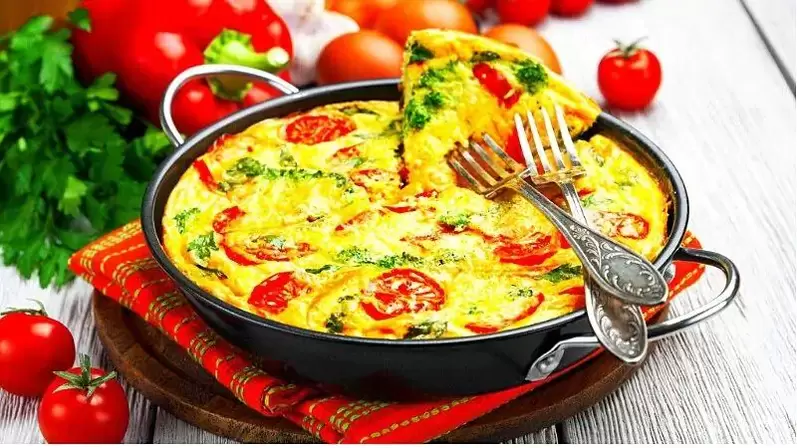 omeleta so zeleninou na diéte